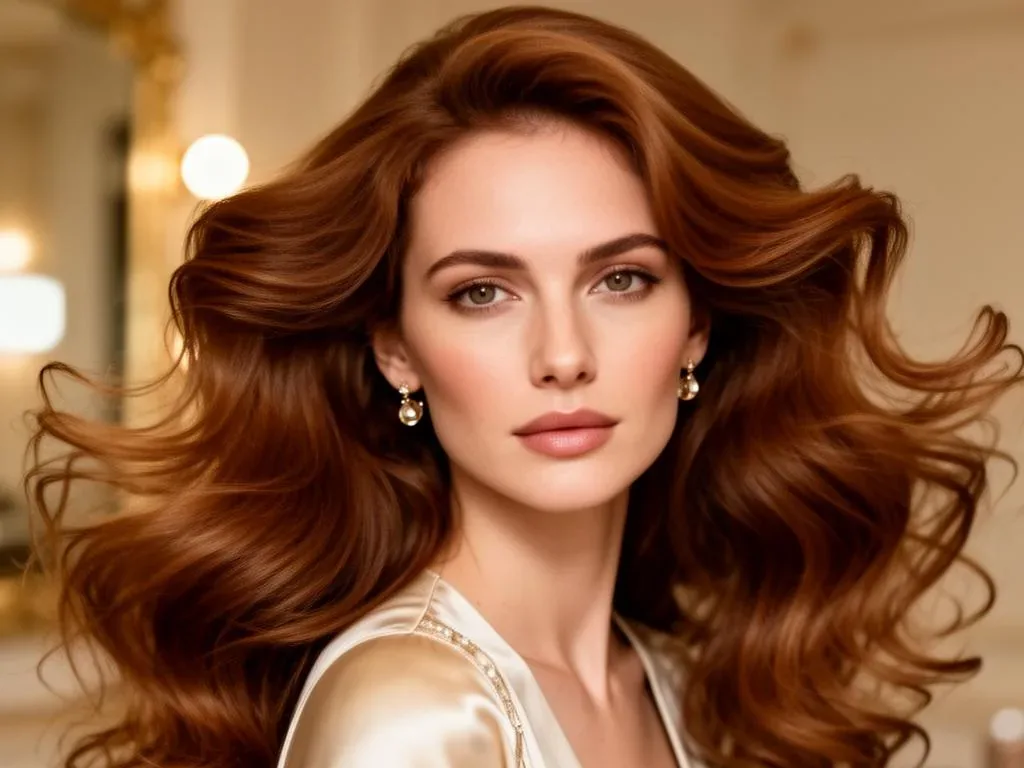 Editorial portrait showcasing a luxury hairstyle